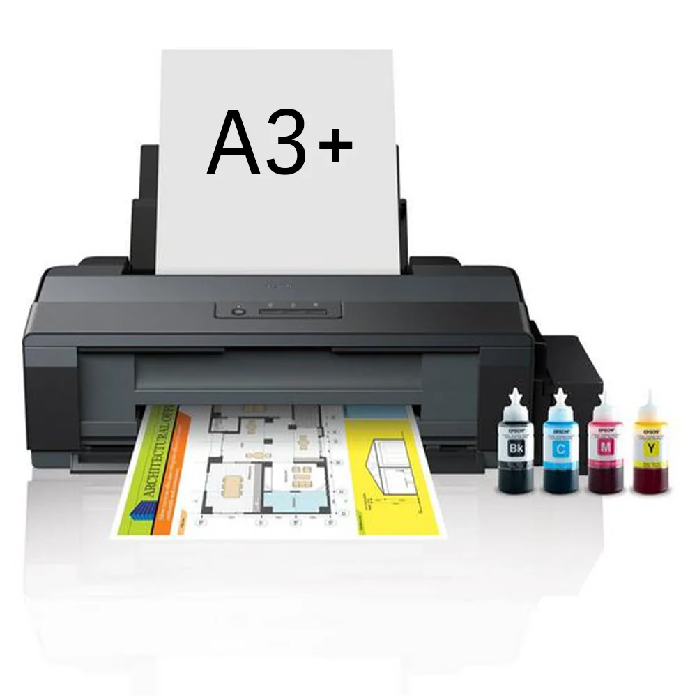 

Original New L1300 inkjet printer A3+ size 4 colors automatic ultra low cost printing for sublimation