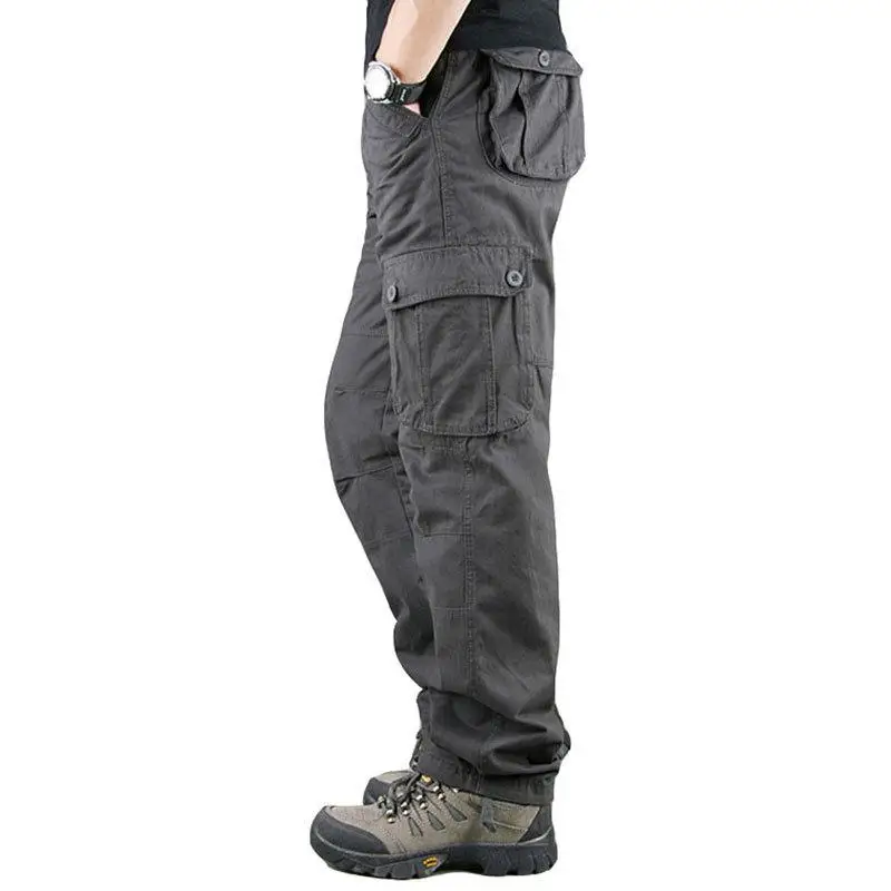 

Tactical Cargo Pants Men Cotton Overalls Outdoor Work Trousers Big Size Hombre Clothing Camo Hiking Pants