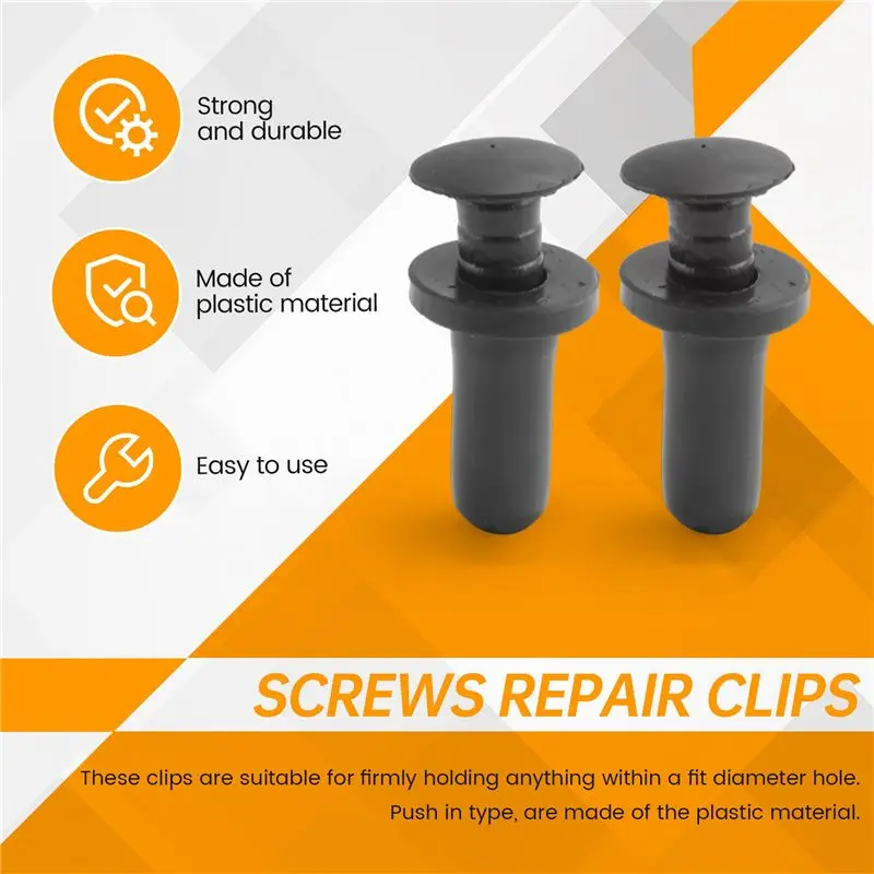 N26R-0009915940 A0009915940 100PCS Multi Purpose Rivet Fit For Mercedes Benz W207 W211 E63 SLK250 6Mm Hole