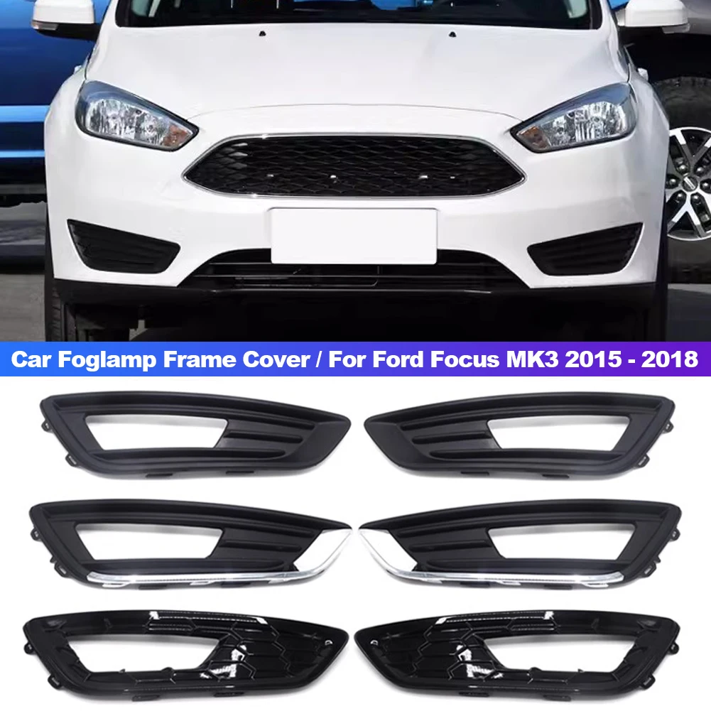 Auto foglight foglamp přední hojnost mlha lehký DRL během dne jízda lampa obal formulovat kapuce mříž pro Ford ostření MK3 2015 - 2018