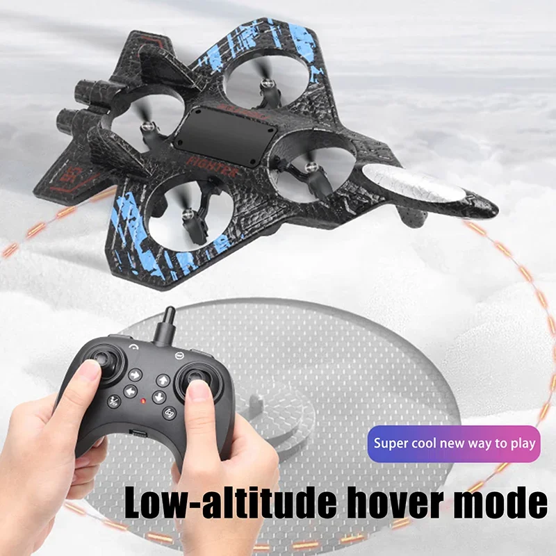 رغوة كوادكوبتر الطائرة بدون طيار لعبة صبي صغير رغوة الطائرة بدون طيار RC طائرة الجاذبية التحكم عن بعد مقاتلة مع 360 °   حيلة تدور وإضاءة LED