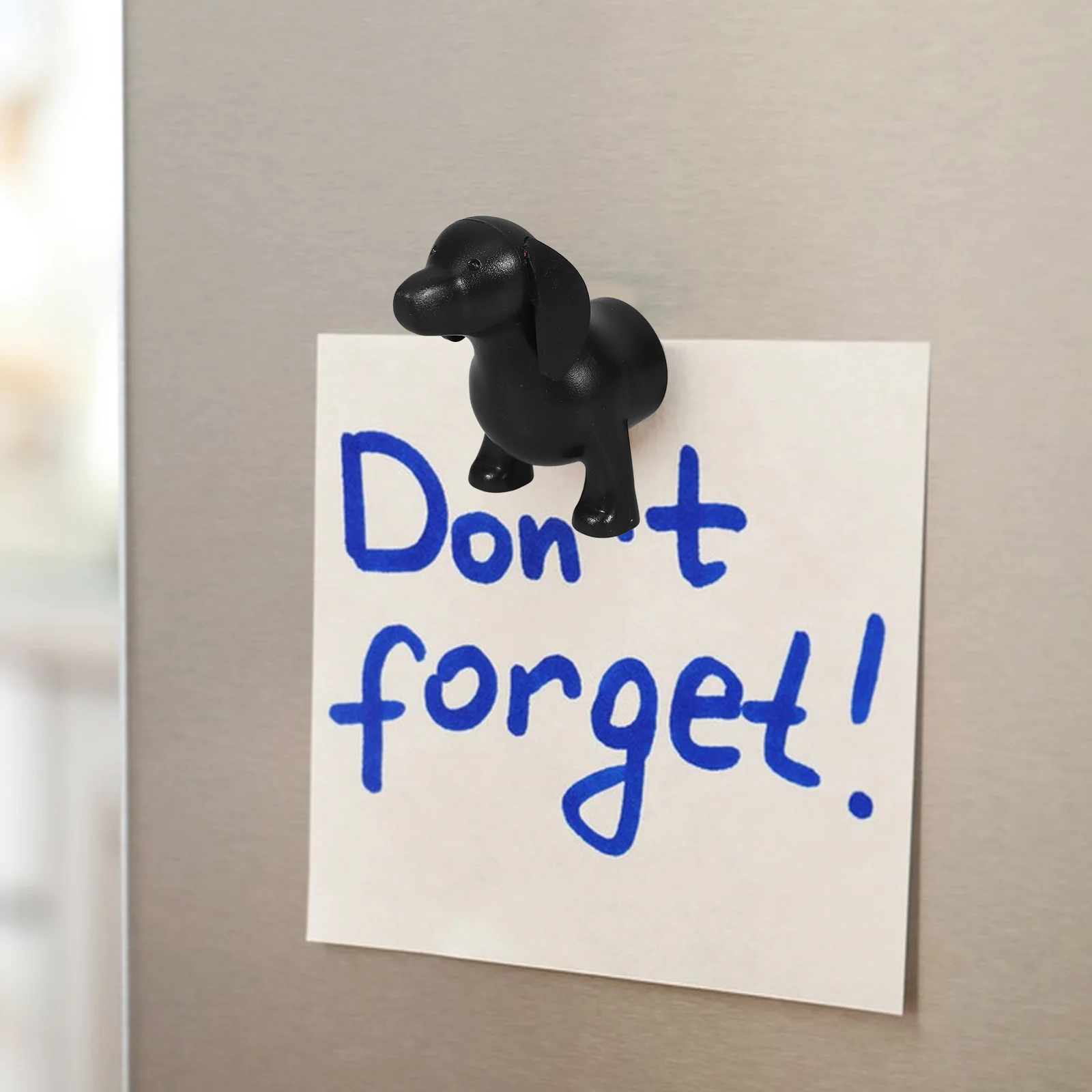 

Creative Sturdy Dog Shaped Fridge Magnets for Notes Photos Messages Kitchen Home Office Decor Black Magnets