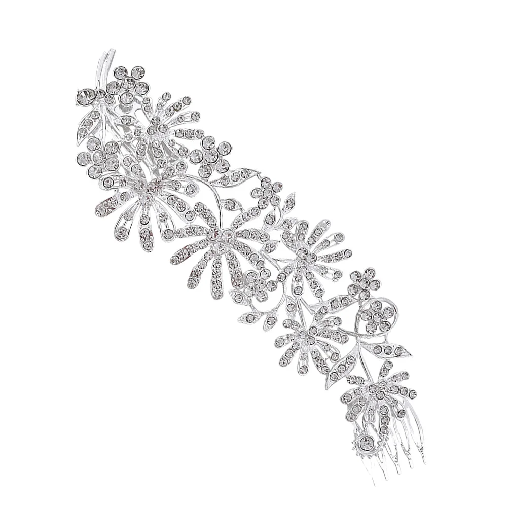 

Rhinestones Hair Comb Sparkling Crystal Bridal Hairpiece for Wedding Bride Bridesmaid Prom Party Wedding Hair Comb