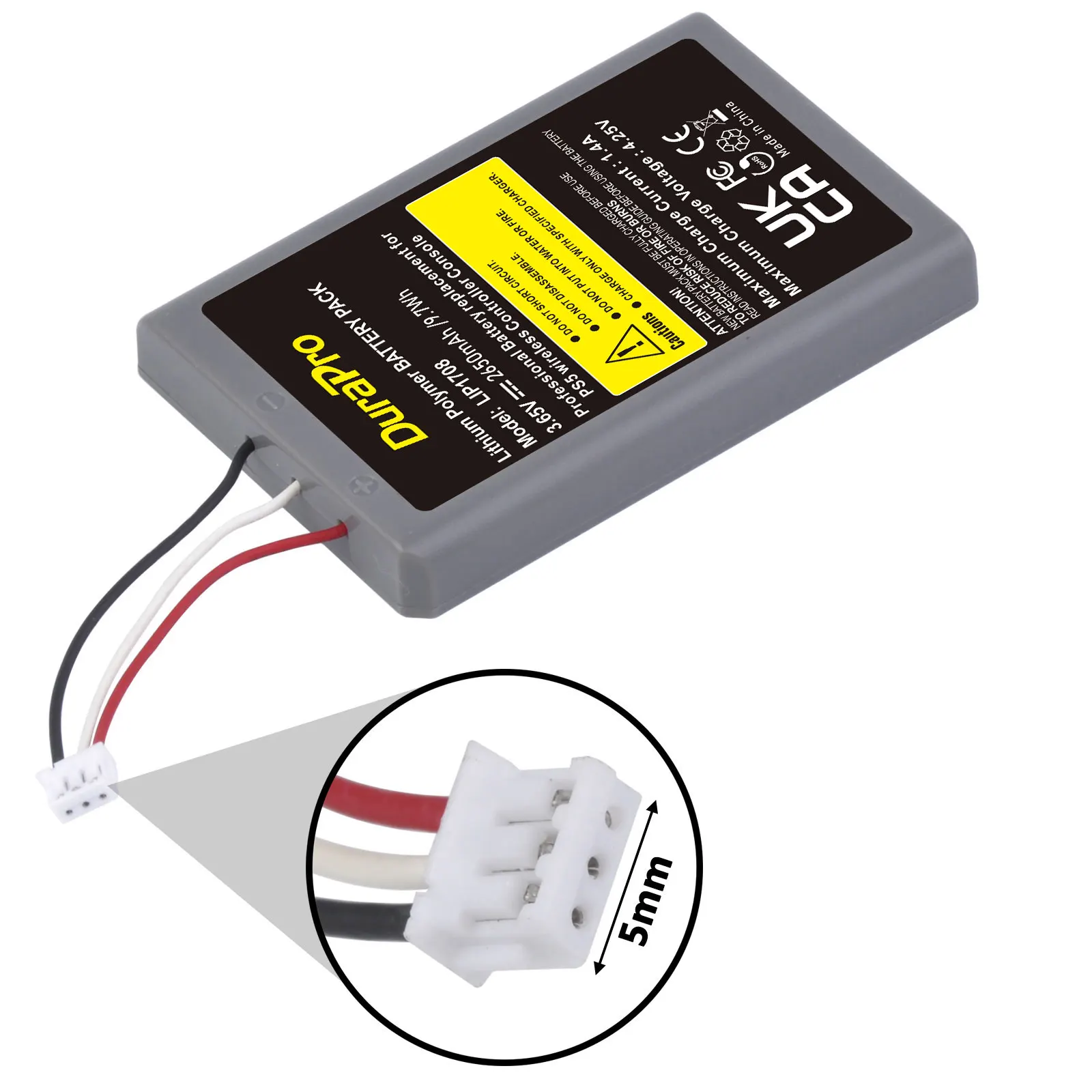 2650mAh CFI-ZCT1W CFI-ZCT1J Wireless Controller PS5 Controller Battery Replaces for Sony PlayStation 5 LIP1708 Dualsense