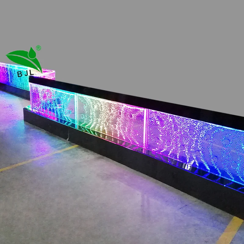 (Customized) custom made color light led dancing fountain water bubble wall room divider home, bar, hotel, restauran