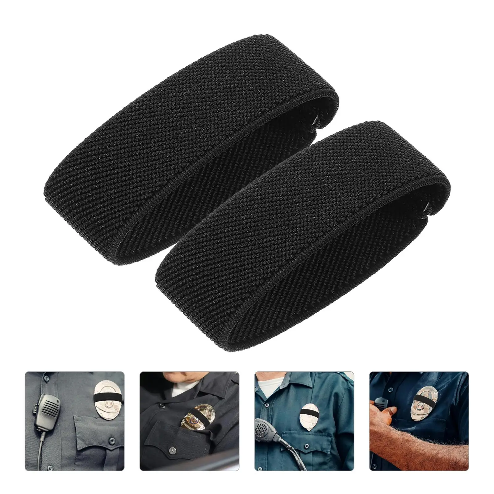 32 Pcs Police Mourning Belt Funeral Badge Band Elastic Armband Prayer Cloth Death