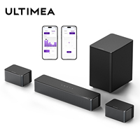 ULTIMEA 5.1 Virtual Surround Soundbar, 3D Surround Sound System, Soundbar for TV with Subwoofer and Rear Speakers, Poseidon D50