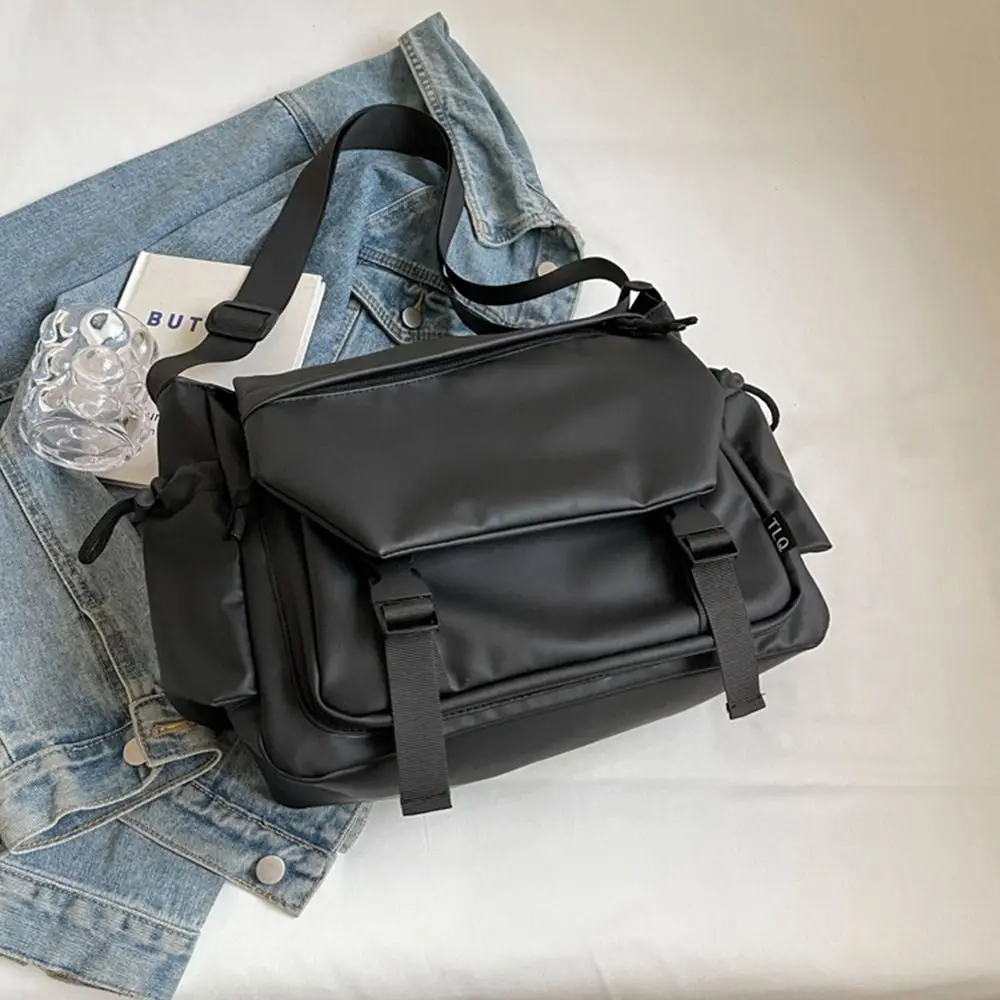 

Simple Solid Color Nylon Crossbody Bag Oxford Cloth Waterproof Shoulder Bag Multifunctional Large Capacity Messenger Bag Outdoor