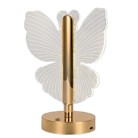 جديد الإبداعية مصباح مكتبي للزينة بجانب السرير الراقية الشمال فراشة جو مكتب مصباح غرفة نوم السرير ضوء الليل