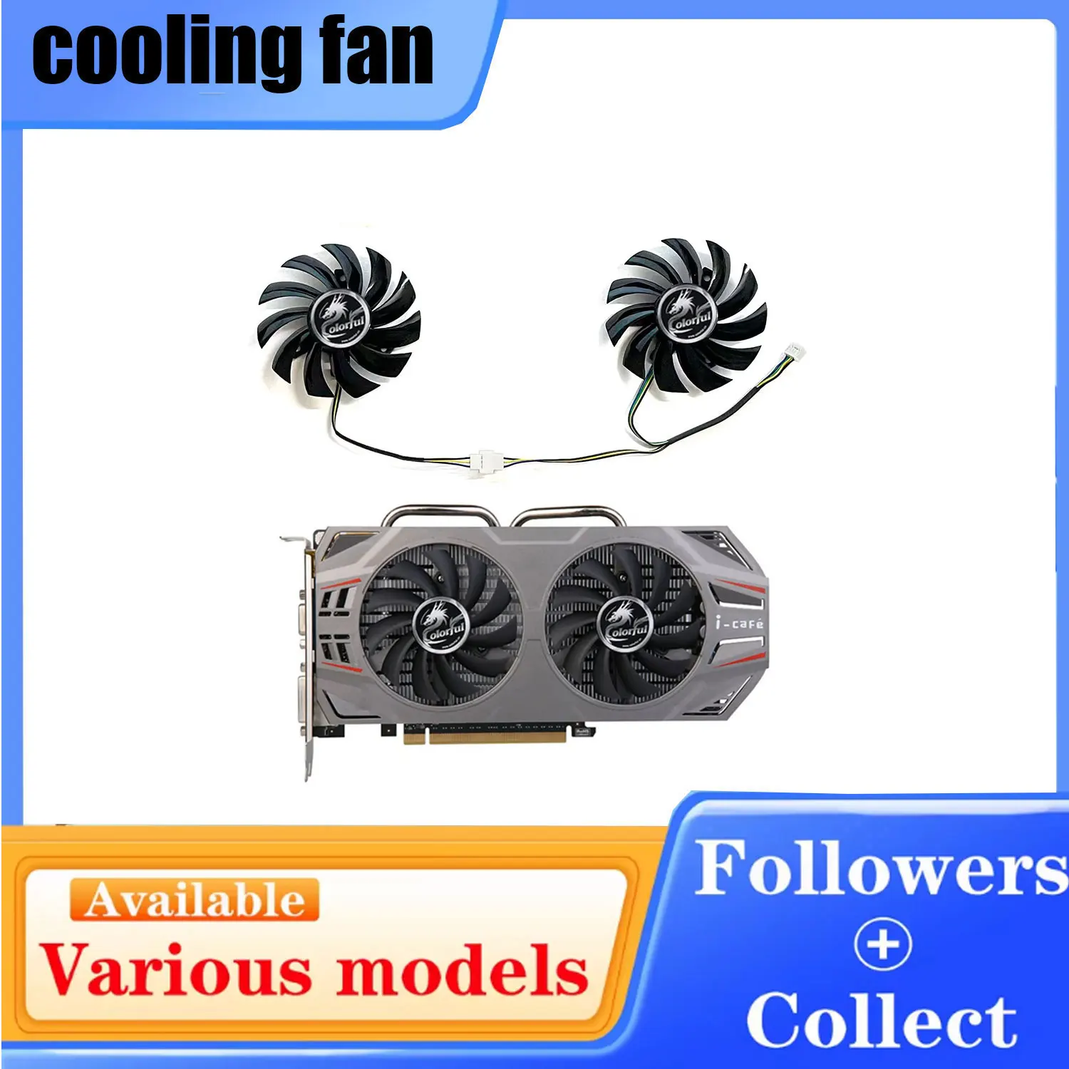 Brand new 75MM 4PIN PLD08010S12H GTX 650TI GPU fan suitable for Colorful GeForce GTX650ti 660 750ti graphics card replacement fa