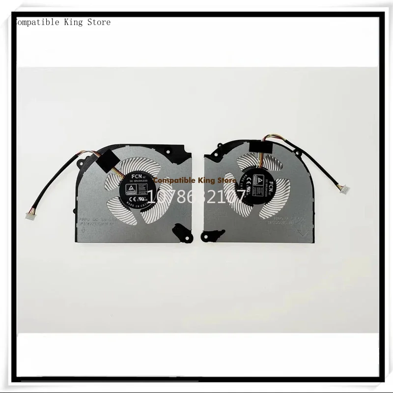 New Laptop Cooling CPU+GPU Fan for Gaming G5 KEGod of War T8-DA5NP DA7NP RTX3060 FPP8 5V 0.5A DFS5K223052831 FPP9 DFS5K22115371U