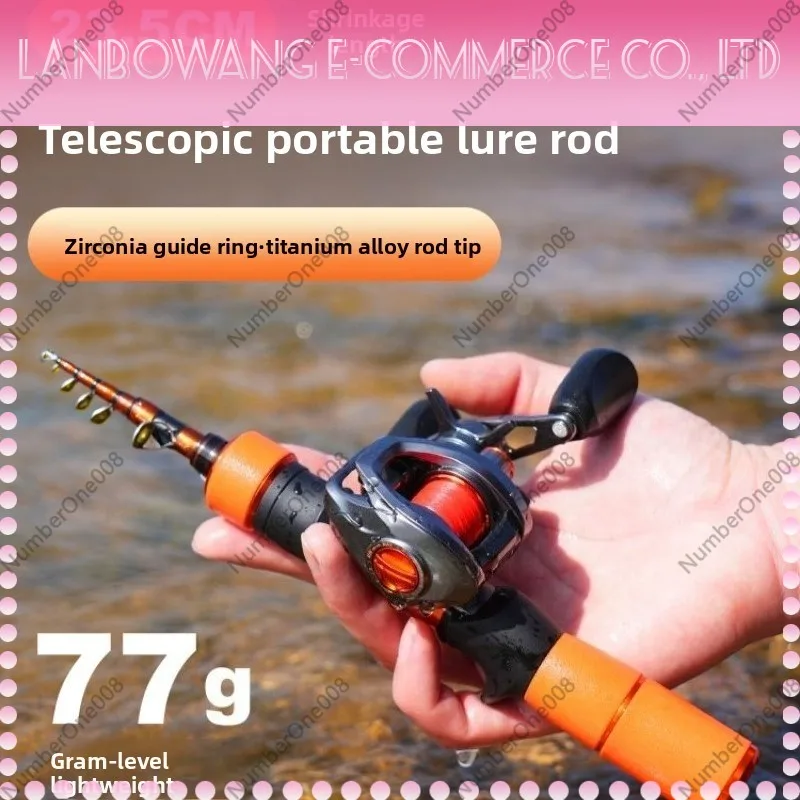 For Spirit Ultra Short Retractable Micro Rod Portable Multi Section UL Power Lure Rod for Stream Trout Fishing