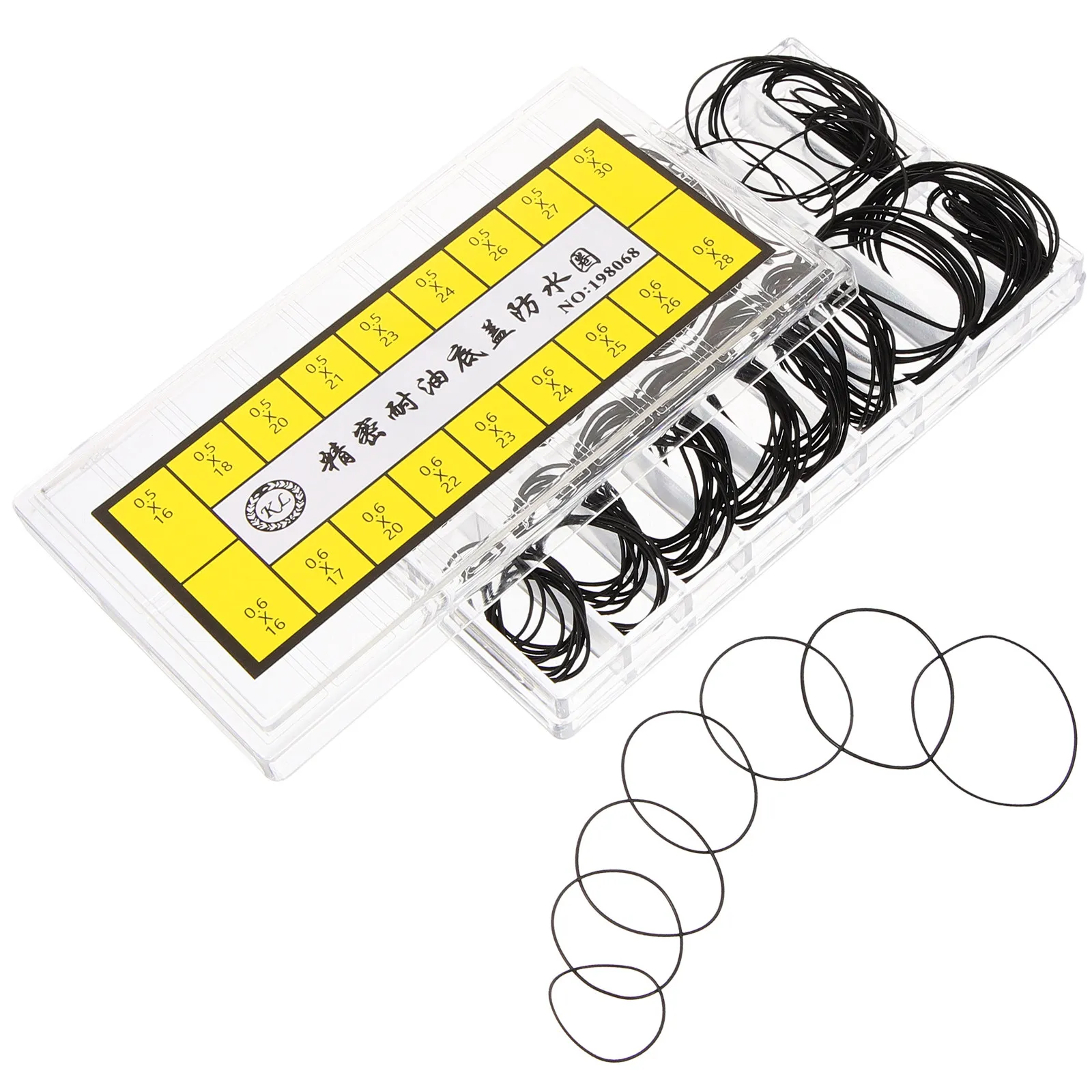 Watch Gasket Kit – Flexible Silicone Waterproof Round Seal Rings for Watch Back Repair and Replacement
