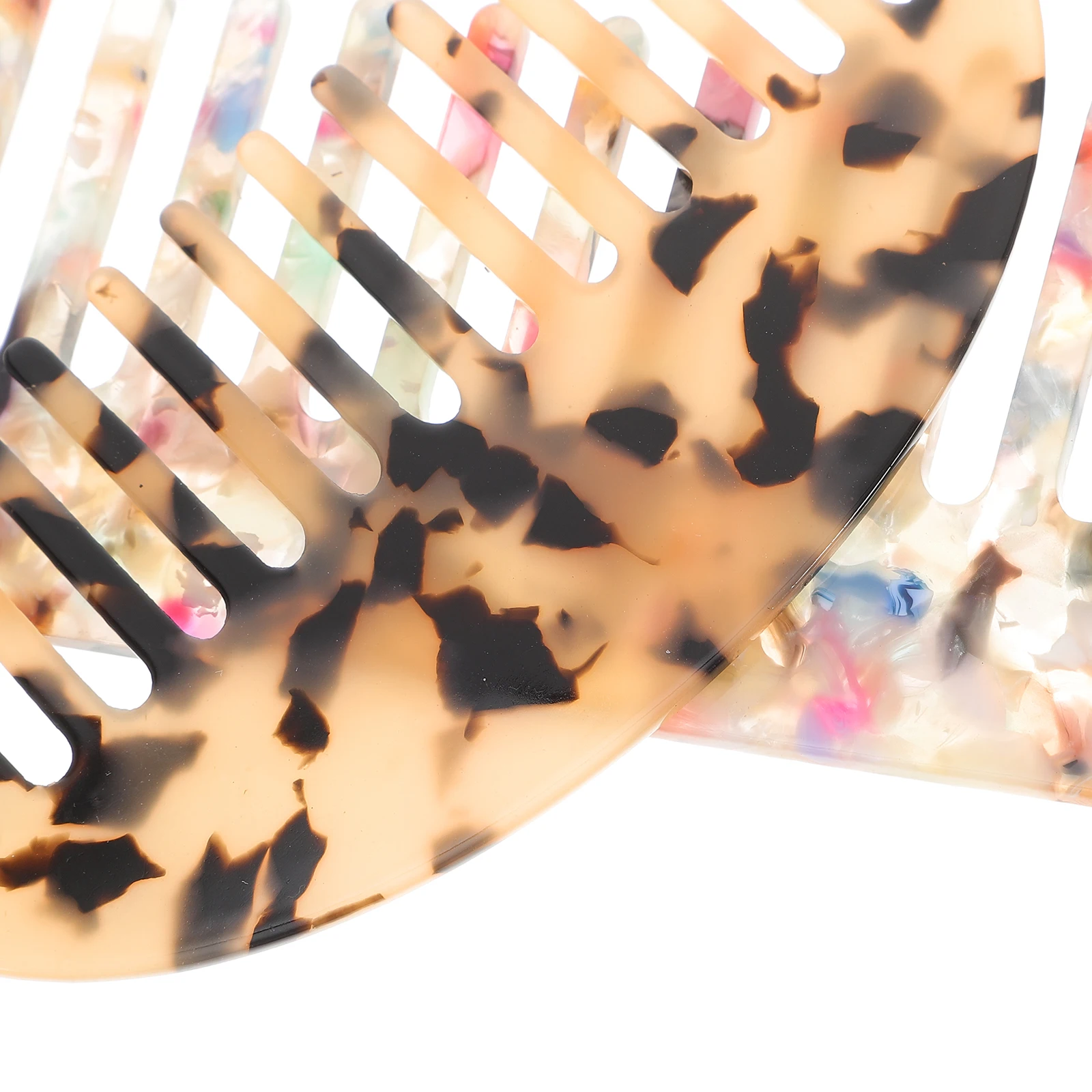 

2 шт., расчески для волос с широкими зубьями, ацетатный лист премиум-класса, распутывающие расчески для укладки волос, портативные легкие парикмахерские салоны