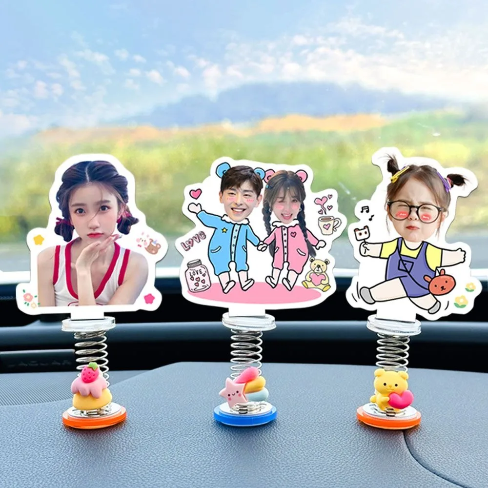 Personalized Photo Custom Acrylic Car Ornaments Customizable Photo Model for Car Interior Dashboard Decorations GIfts