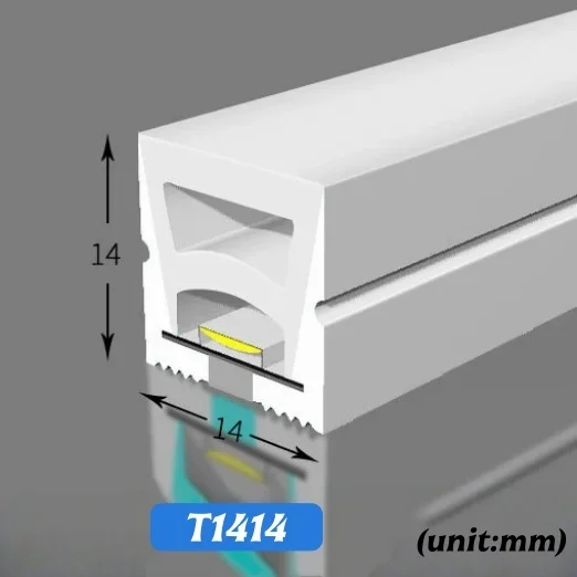 1-10m DC24V Flexible LED Neon Strip Light Recessed Silicone Tube Diffuser Channel Waterproof Bathroom Cabinet Ribbon Strip Light image 3