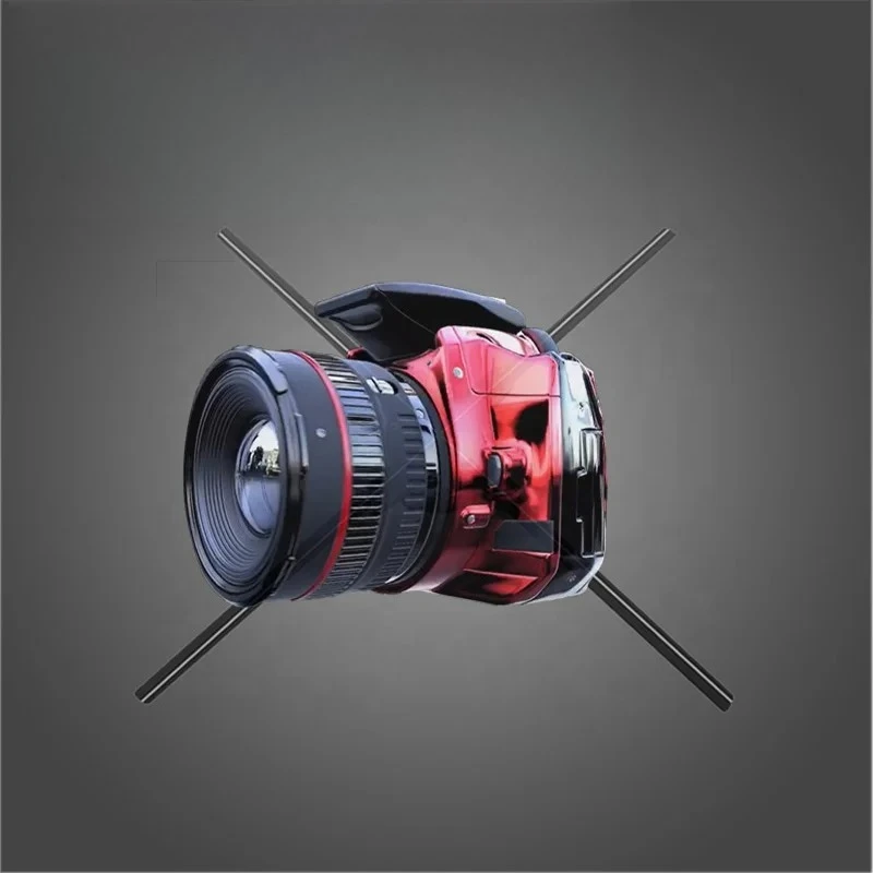 100CM 1024P Hologram Projector LED Fan with Remote 3D Holographic Imaging Lamp Display Player for Entertainment