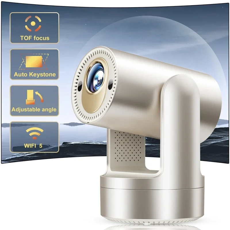 Factory Wholesale Customized MOQ1 190ANSI 720p Projector Built-in Battery Android Projector Home Theater Projector