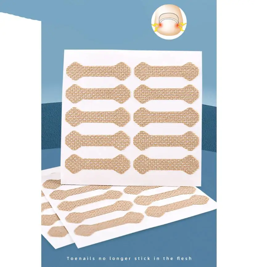 1/10Sheets Toenail Corrector Nail Strip Anti-roll Nail Free Glue Toe Inlay Nail Corrector Ingrown Patch Correction Toenail Stick