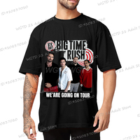 Vintage Big Time Rush Graphic T-shirt in Real Life Worldwide Tour 2025 T Shirts Men Women Hip Hop Fashion Short Sleeve Tshirts