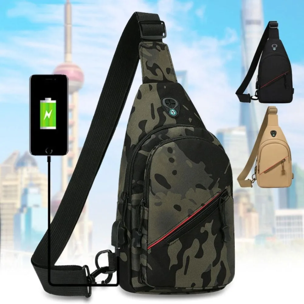 

Storage Bag Nylon Polyester Men Chest Bag Black Khaki Multifunctional Waist Bag Large Capacity Mobile Phone Bag Men Women
