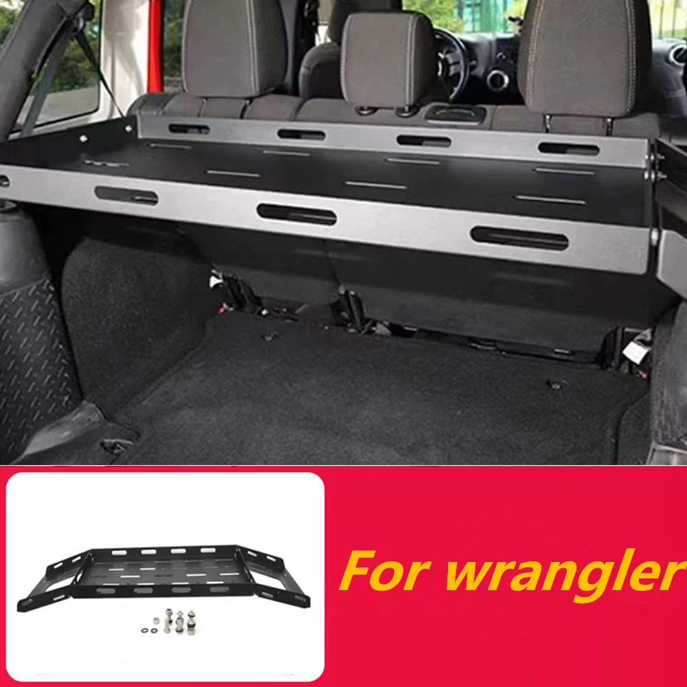 

Suitable for Jeep Wrangler JK JL 2007-2022 rear roof rack tailgate luggage rack accessories 4-door iron aluminum thickened