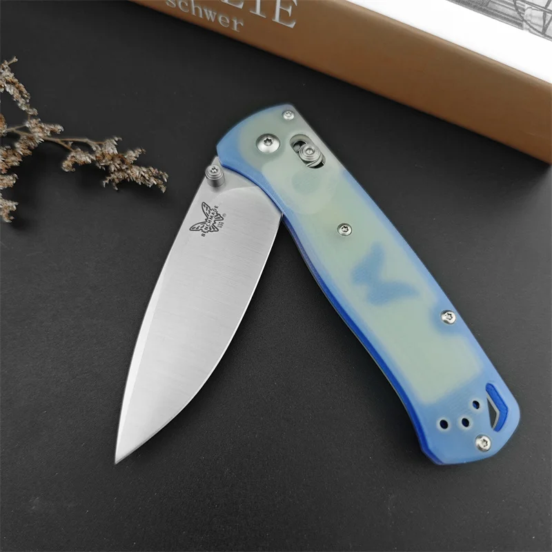 BM535, Outdoor Tactical Hunting Self-defense Rescue Pocket EDC Pocket Knife, Men\'s gift, G10 handle 8C13Mov handle