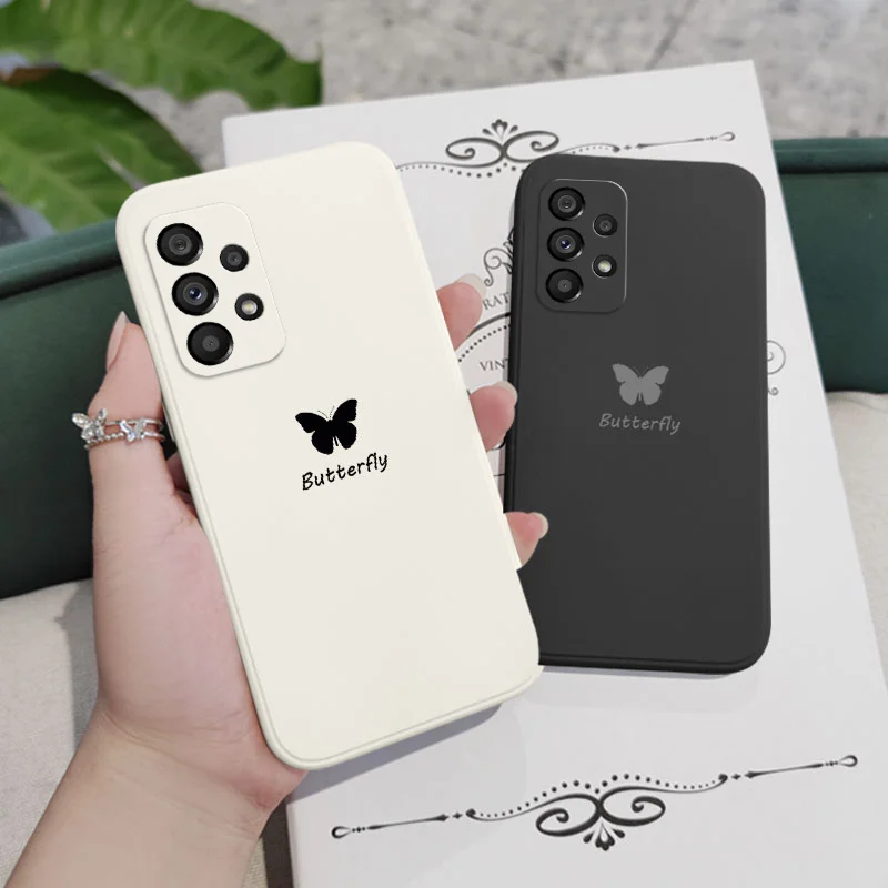 Butterfly Phone Case For Samsung A56 A36 A26 A17 A16 A07 A06 A73 A53 A33 A24 A23 A13 A04S A72 A52 A32 A22 A15 A25 A35 A55 5G