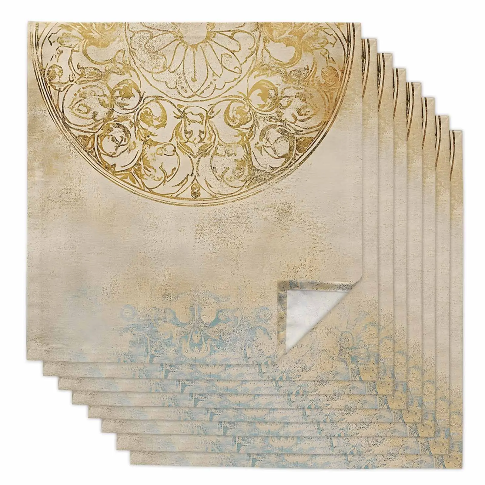 

Traditional Texture Flower Table Napkins Cloth Set Kitchen Dinner Tea Towels Table Mat Wedding Decor Napkin