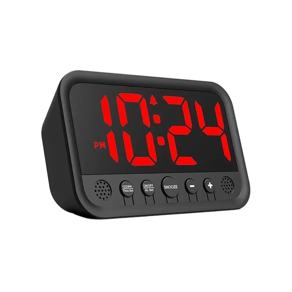 

Bedroom Use Office Use Length 12.5 Width 10.25 Height 4.2CM Electronic Clock Color Light Clock Adjustable Snooze Time