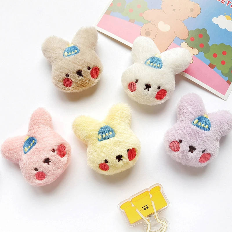 Cartoon Plush Doll Brooch For Women Girls Cute Fashion Little Rabbit Brooch Backpack Clothing Decoration Accessories Gifts