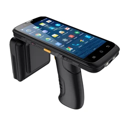 New UHF RFID Scanner 865-868MHz Android 12 Handheld UHF RFID Reader Long Range PDA with NFC Function 2D Zebra Barcode Scanner