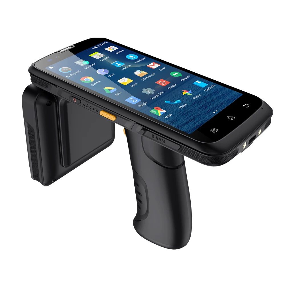 Imagem -03 - Industrial Robusto Handheld Terminal Pda Pistol Grip Coleta de Dados Barcode Scanner 2d qr Code Reader Nfc Uhf Rfid