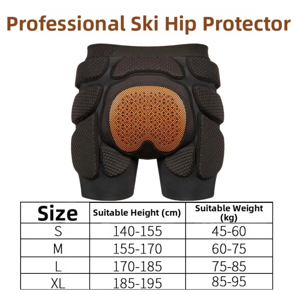 Skiing Hip Protection Breathable Anti Fall Anti-collision Inner Armor Shorts For Adult Ski Hip Protection Accessories