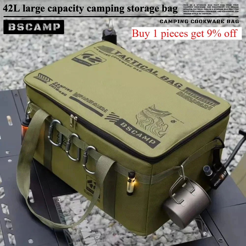 Outdoor Storage Bag Large Capacity Folding Storage Box Picnic Camping Supplies Equipment StorageBag Portable Waterproof Handbag