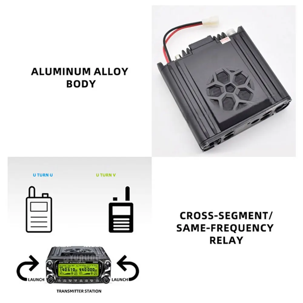 In-Car Two-Way Radio;High-Power Radio;Instant-Connect 50-Kilometer for Outdoor Road Trips; 