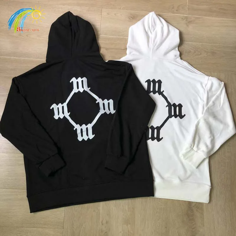 

25FW Classic Logo Print Vultures YZY Hoodie Hooded Men Women Couple Casual Solid Color Black White Kanye West Pullovers Loose