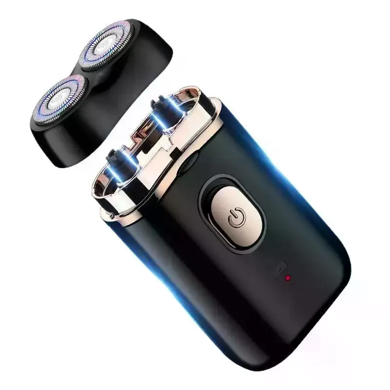 Usb Rechargeable Portable Electric Shaver Men Shaving Tool For Men Waterproof Mini Travel Rotary Razor 1 Set