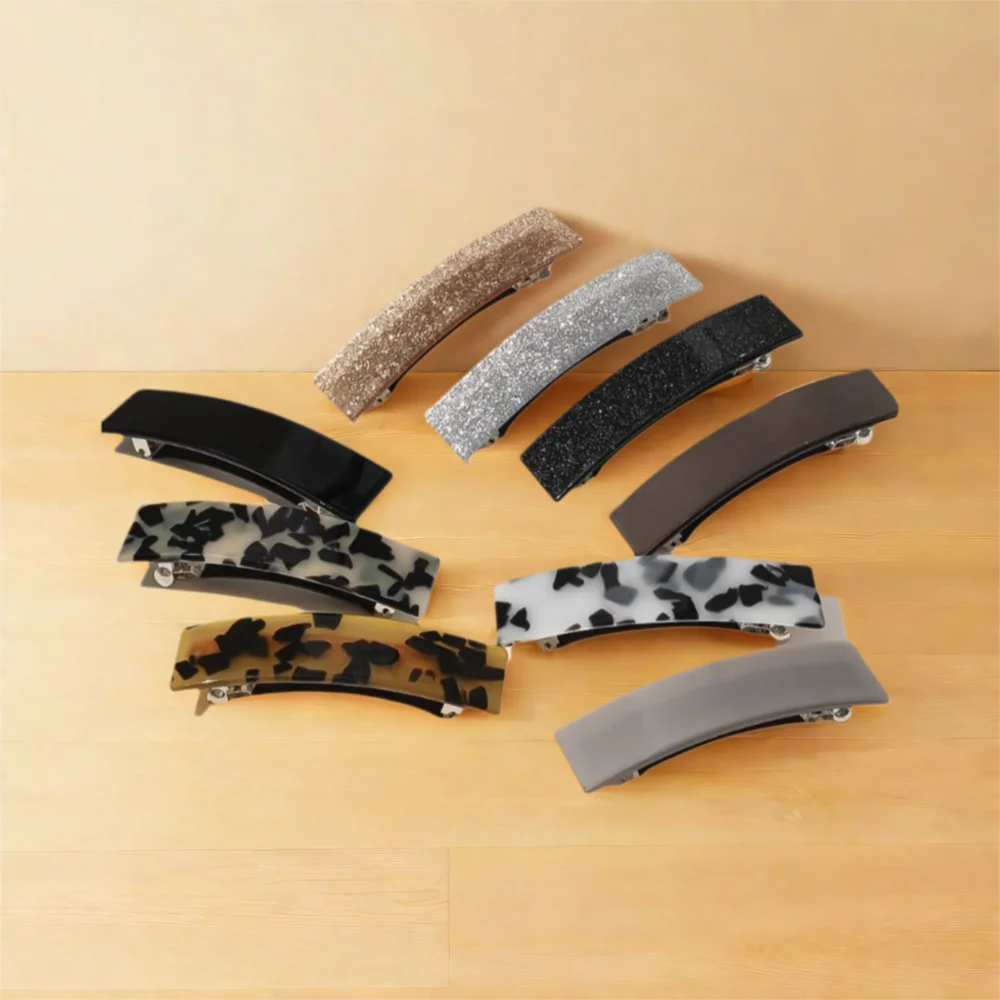 

Квадратный захват из ацетатного листа, серия Mori, аксессуары для волос, пружинный зажим, зыбучий песок и мрамор, подарочная шпилька для девочек