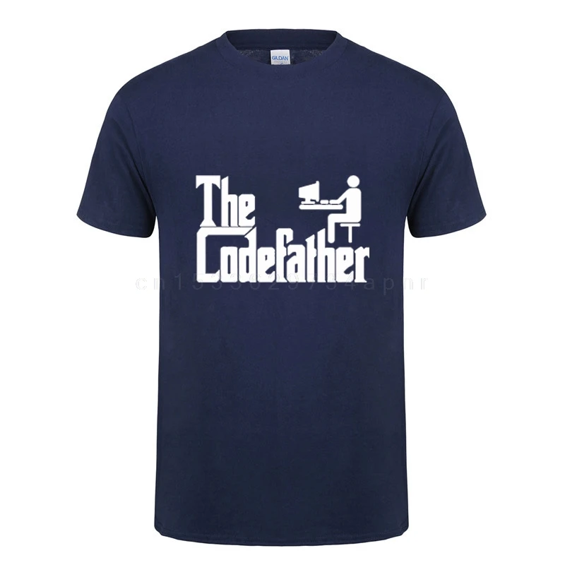 The Codefather T Shirt Father's Day Present Funny Birthday Gift For Dad Men Geek Programmer Programming O Neck Cotton T-shirt
