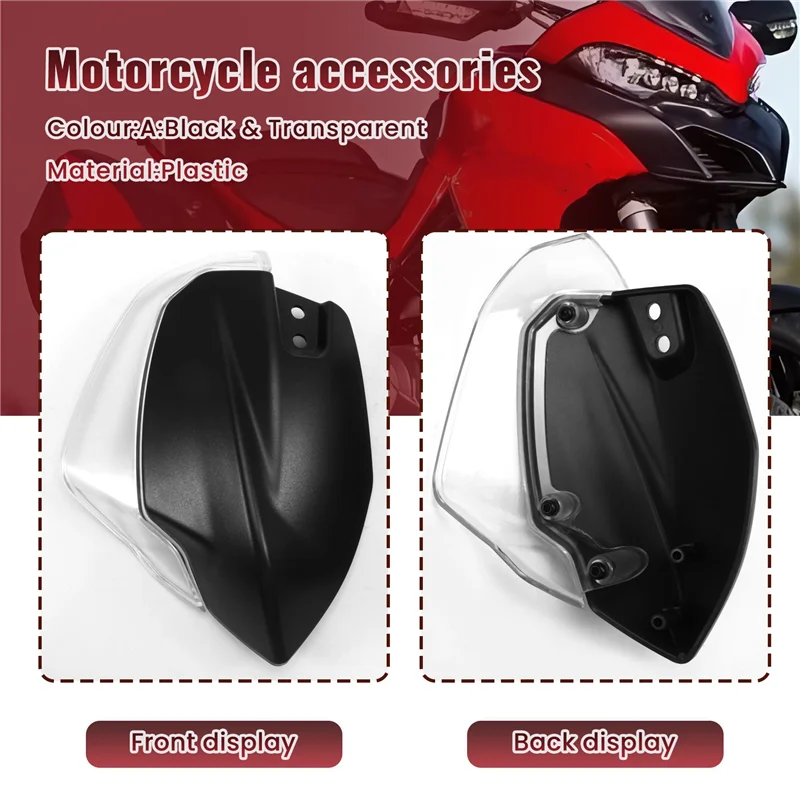 

A77Q-Handguard For Ducati Multistrada V2 S 2025 Hand Guard Protection Sliders Motorcycle Handlebar Windshield Air Deflector