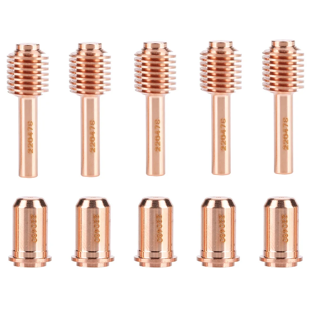 

5pcs 220478 Electrode 5 pcs 220480 Nozzle Tips Consumables for MAX30Plasma Cutter Torch
