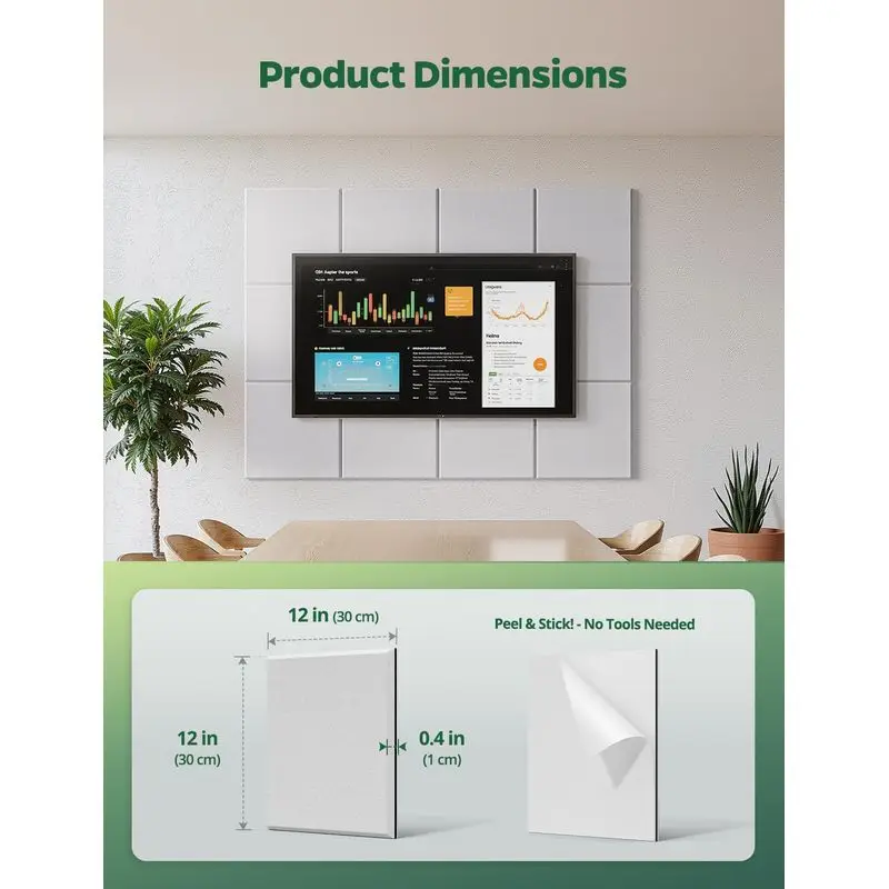 Home Decor Wall Decorative Panels Soundproofing Pads Sound-absorbing Panels Acoustic Felt Cork Tiles Note Bulletin Pin Boards