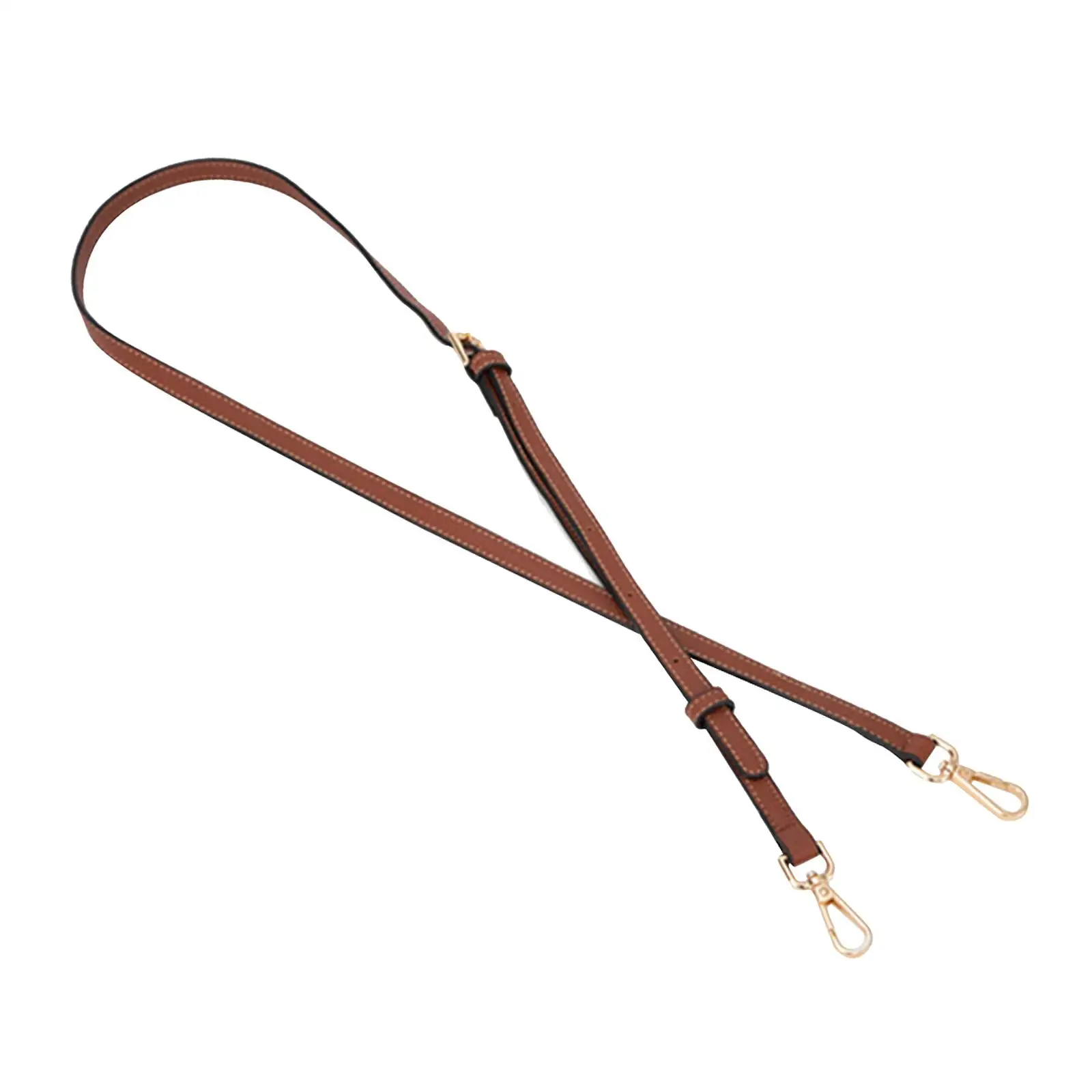 Waterproof PU Leather Purse Strap with Metal Lobster Claws for Crossbody Bags Shoulder Handbags Replacement Accessories