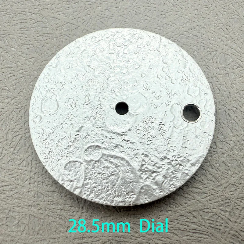 Customized 28.5mm NH35 dial, moon surface original design, DIY pattern, space dial modification mechanical watch Mod accessory