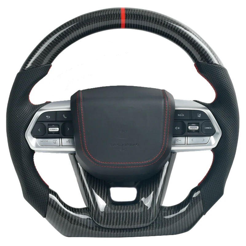 For Toyota Land Cruiser Prado 150 Lc150 2010-2023 Upgrade Lc300 Assembly Carbon Fiber Steering Wheel Customized