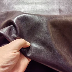 0.8/1mm Brown Oil Wax Sheepskin. First Layer Leather. Real Leather Fabric. Manual DIY For Bag Leather Repair. Whole Sheepskin