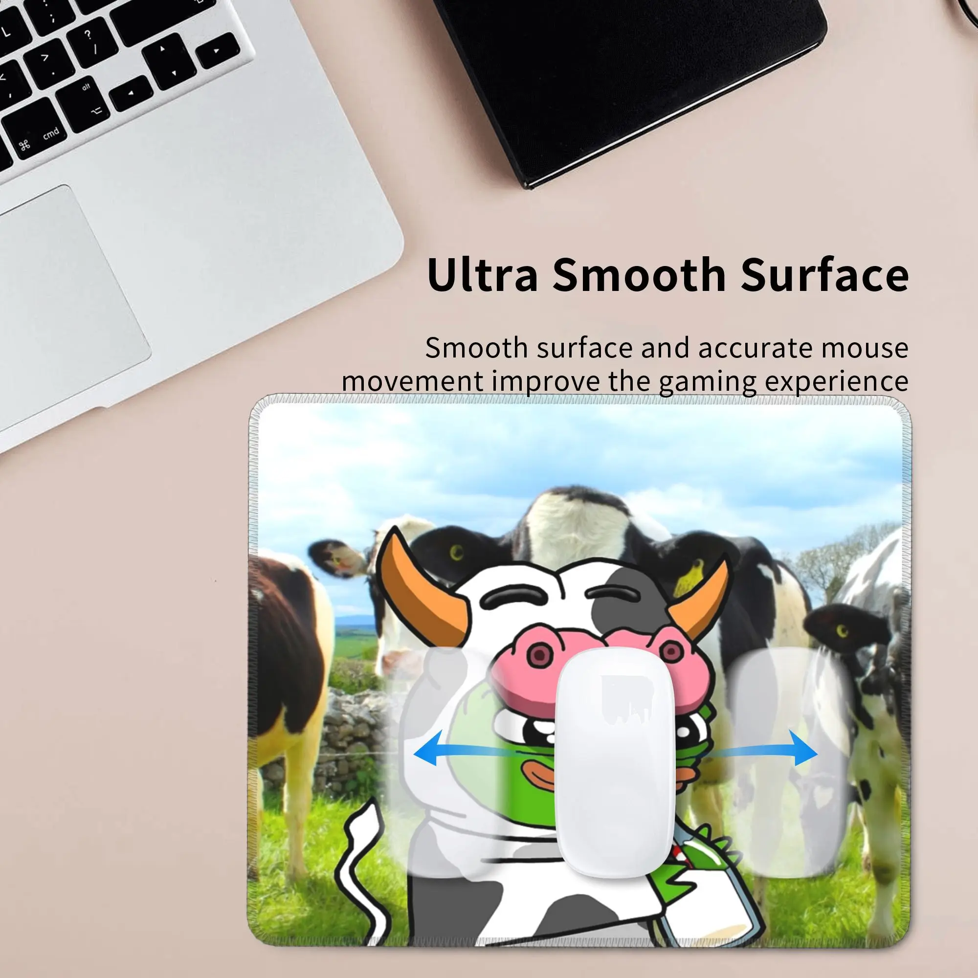 P-Pepe Frog Cow Costume Keyboard Carpet Mousepad  Gaming Fabric Computer Mouse pad