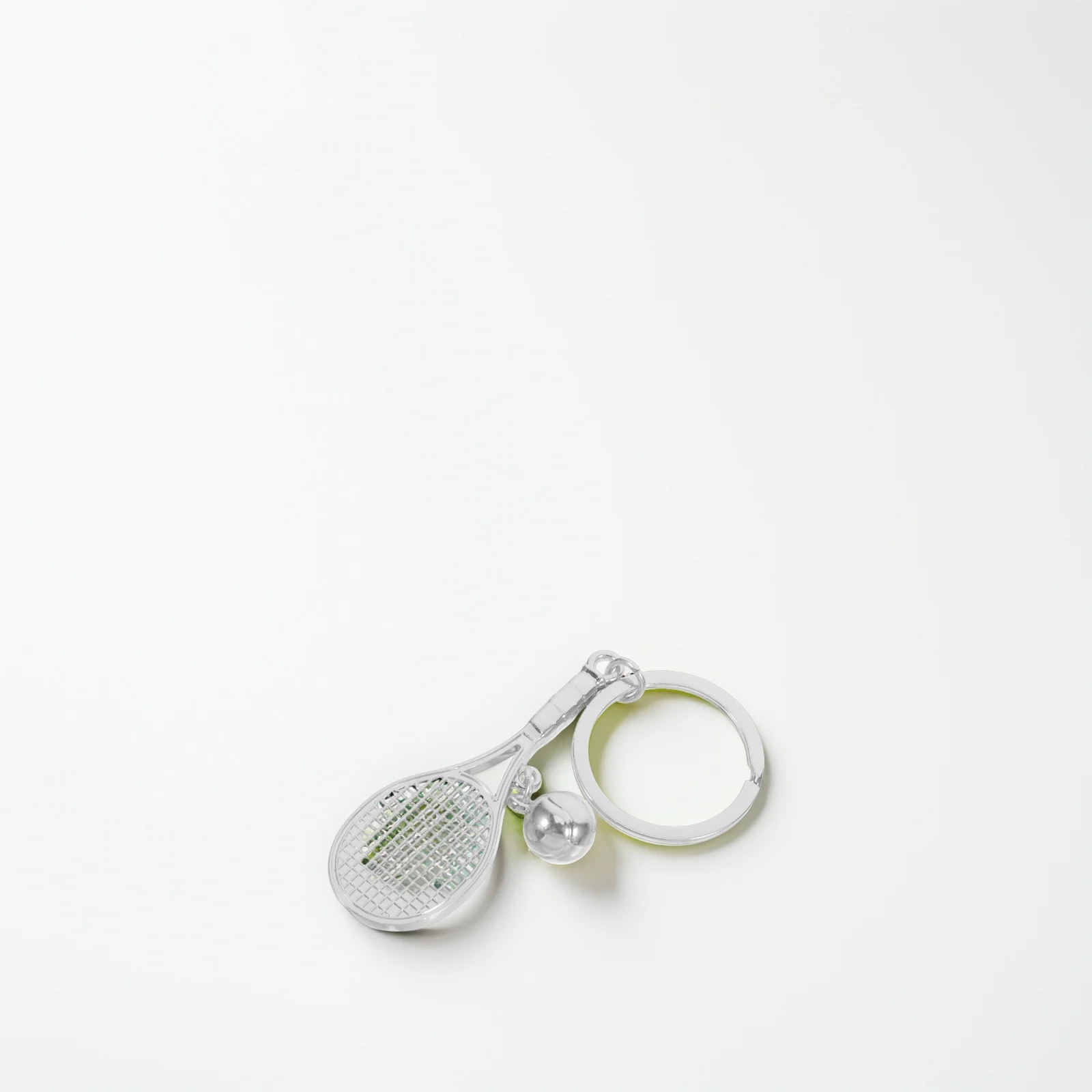 

Tennis Keychain Ring Pendant Zinc Alloy Lightweight Split Rings Sports Gifts Graduation Commemorative