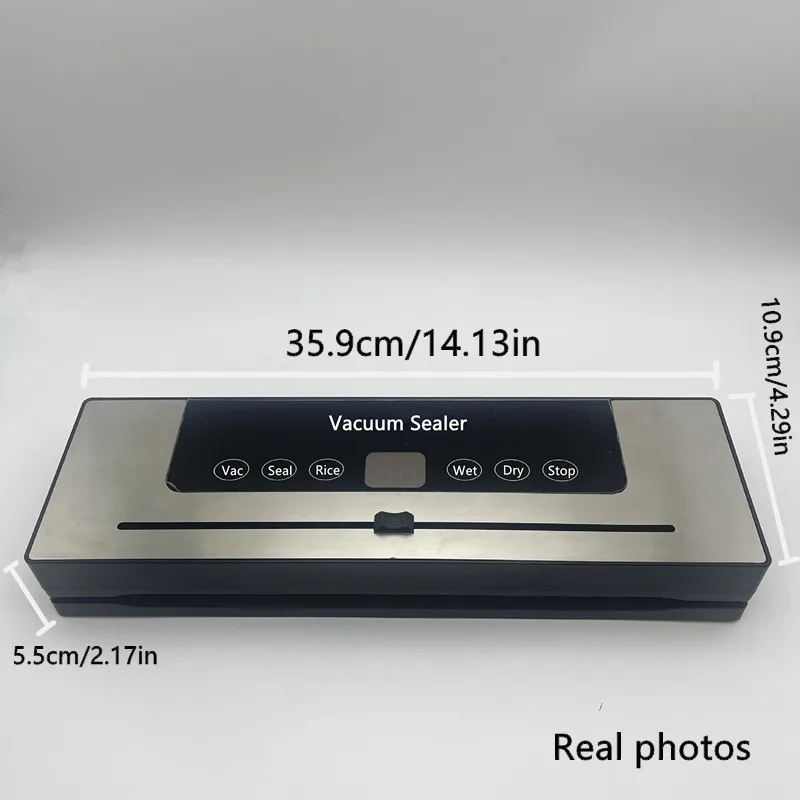 Automatic Vacuum Sealing Machine 6 Modes Dry and Wet Rice Sealing Machine Household Sealed Kitchen Food Vacuum Packaging Machine